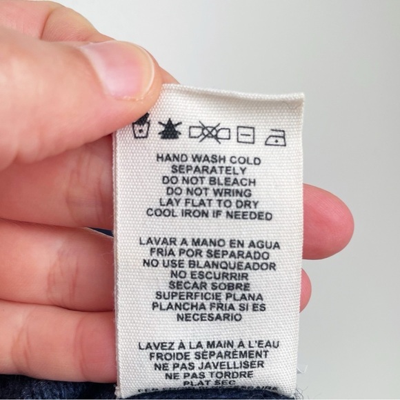 UGG Rhodyn Off Shoulder Long Sleeve Sweater Navy blue medium knit tunic wool M - Picture 12 of 13